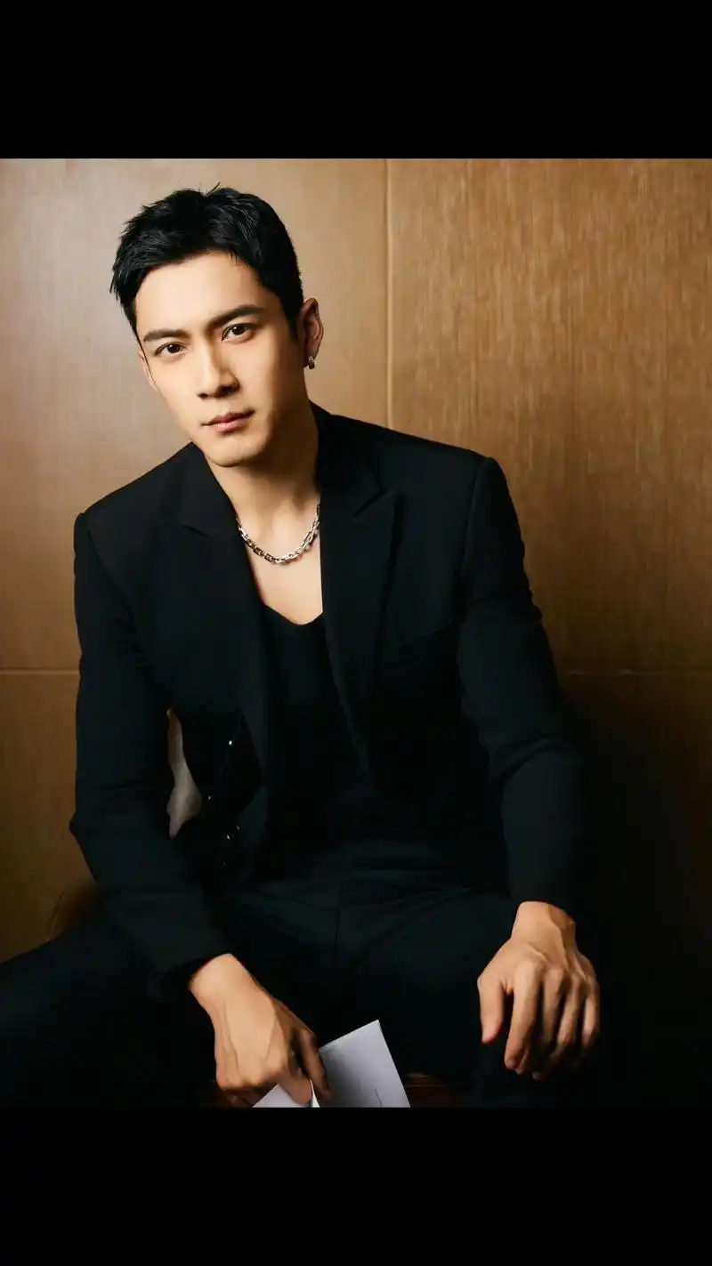 戴了这条项链!哥可真帅啊!感谢韩东君戴了我设计的 - 抖音