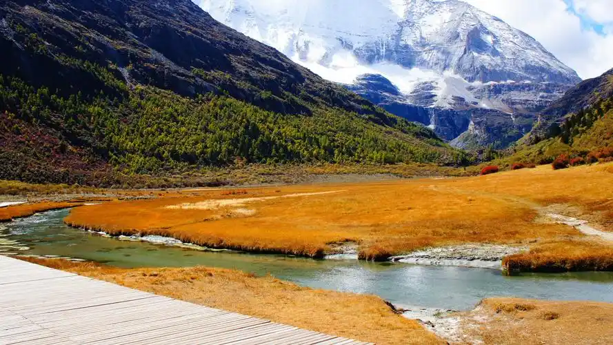 人间仙境稻城亚丁风光,高清图片,电脑桌面-壁纸族