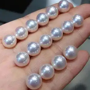 佳润直播 日本akoya海水珍珠裸珠散珠澳白珍珠南洋金珠定制款式