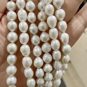 散珠珍珠巴洛克天然淡水珍珠异形强光水滴形diy手作项链毛衣链