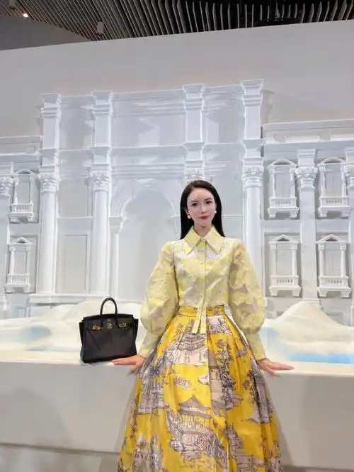 女神衣橱故宫宫廷手绘印花套装美爆啦