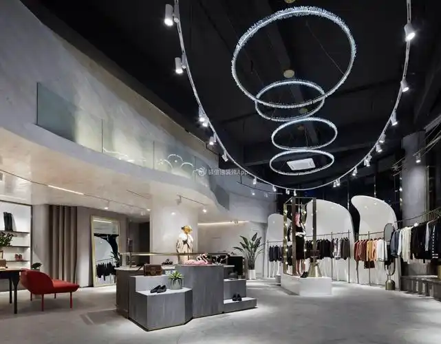 广州服装店面灯光装修设计效果图