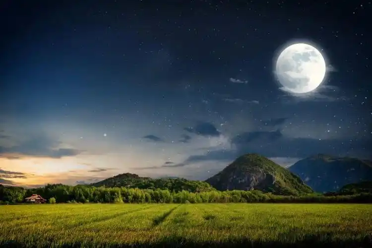 月亮的诗词经典名句古诗(写夜晚夜空上的月亮优美古诗)