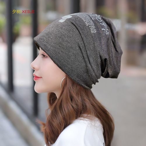 帽子女春秋戴的光头帽带的时尚包头帽子女薄款化疗帽女光头月子帽