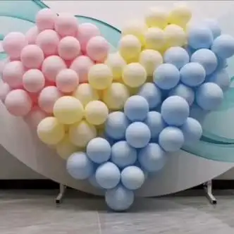 kingmeworld马卡龙气球结婚婚房布置爱心心形婚礼装扮生日派对告白