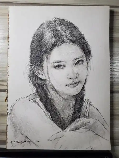 小美女绘画步骤