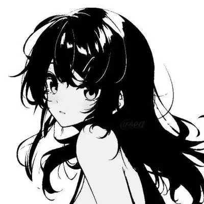 ins黑白动漫女头 超火的日系ins风漫画头像黑白女生高清好看图片_女生
