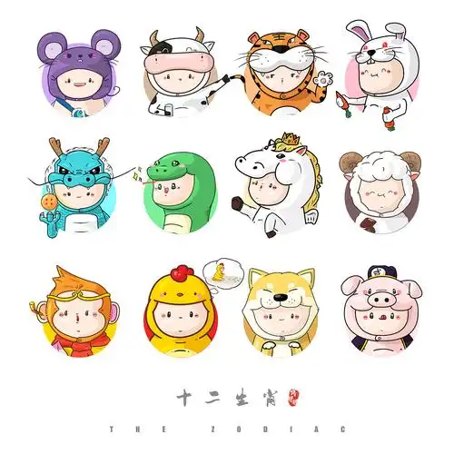 窝胖胖十二生肖形象创作