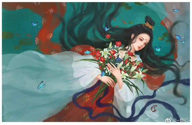 让你一眼就惊艳的古风美人图_插画_大佬_牛哇