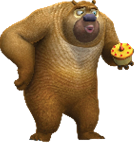 蹦蹦松鼠和熊大简笔画 简笔画图片大全-普车都