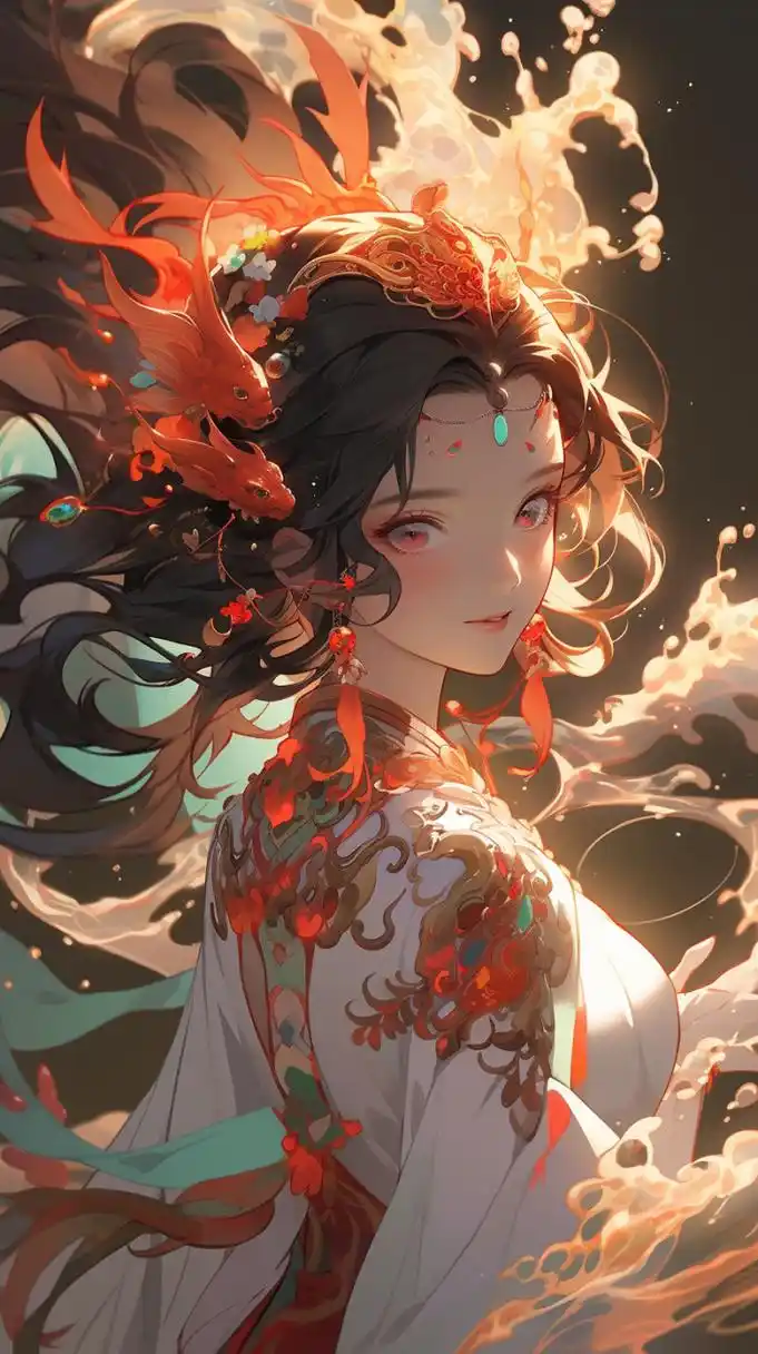 仙气迷离的汉服神女#ai绘画# #二次元# #插画