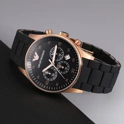 阿玛尼armani手表多功能三眼运动意大利简约时尚石英表男ar5905欧美