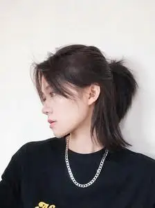 武士头假发男日系中长发半扎狼尾帅气网红鲻鱼头自然透气整顶头套