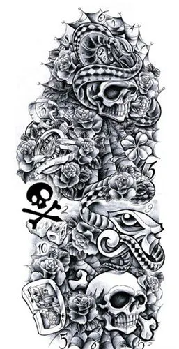 不可错失的花臂纹身手稿第6页