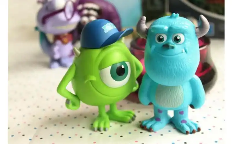 怪兽大学毛怪大眼仔苏利文手办模型盒装玩具q版公仔车载摆件礼物