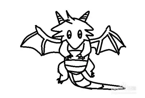 飞龙简笔画简笔画金字塔儿童画金字塔金字塔简笔画卡通可爱小飞龙简笔