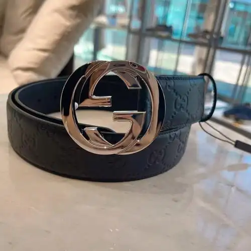 gucci经典花纹男士腰带