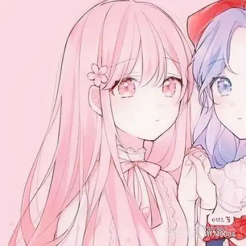 闺蜜头像,可爱头像,动漫头像,粉色系