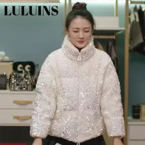 luluins正品良辰美景好时光梁辰徐璐明星同款衣服羽绒棉服外套女