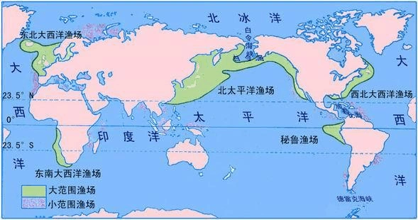 中图版地理选修2《海洋资源的开发利用》word学案 世界四大渔场 中国