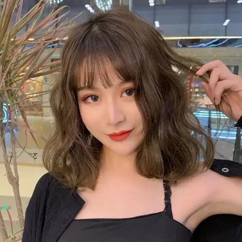 补发假发头顶片女遮白发水波纹大卷真发蓬松刘海片