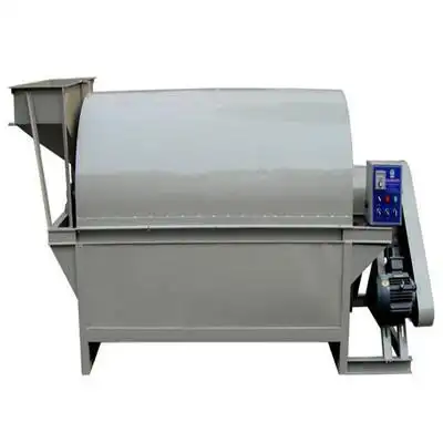 厂家直销菜籽榨油机电炒锅 温控炒货机 滚筒式炒料机食品炒货锅