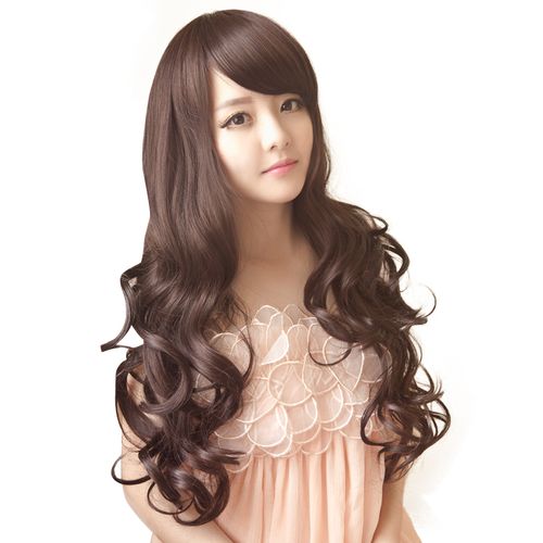 假发女 长卷发中长发 圆脸韩版时尚网红自然全头套式大波浪假发套