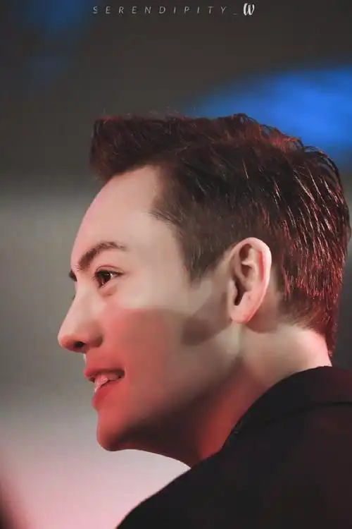 陈伟霆光影侧脸