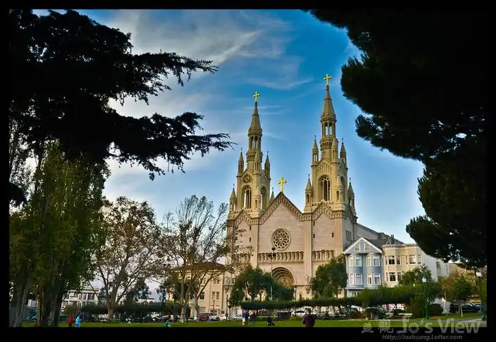 san francisco, ca, usa, 2014-11 美国加州旧金山圣彼得与圣保罗教堂