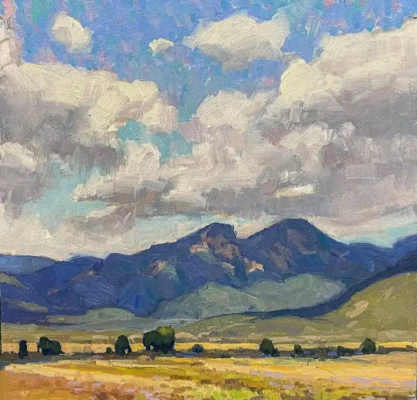 风景画 #油画 比较喜欢的色彩和画 - 抖音