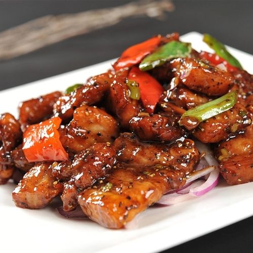 黑椒猪肉黑椒味猪排饭店冷冻调理半成品酒店特色炒菜食材方便成品