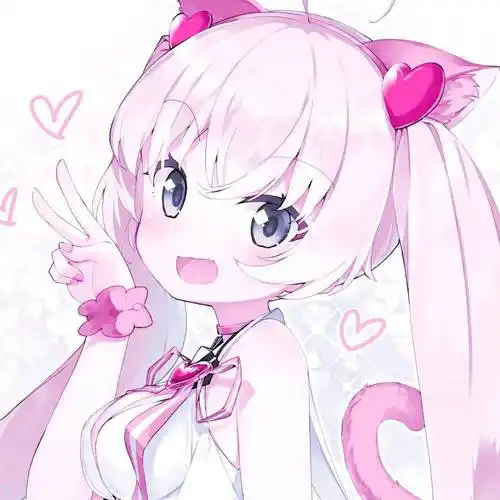 动漫女头一组超好看的粉紫色系动漫女生头像