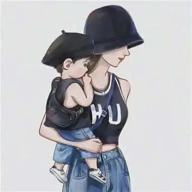 2022很有爱一对萌可爱亲子头像 很暖心亲子卡通头像幸福合集_卡通头像