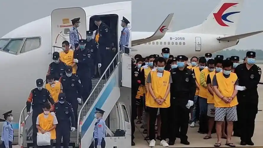 又见捷报!135余名涉赌诈嫌疑人从柬埔寨押回国,押解现场曝光