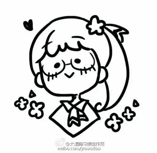 线条大作战014 可爱女孩小教程