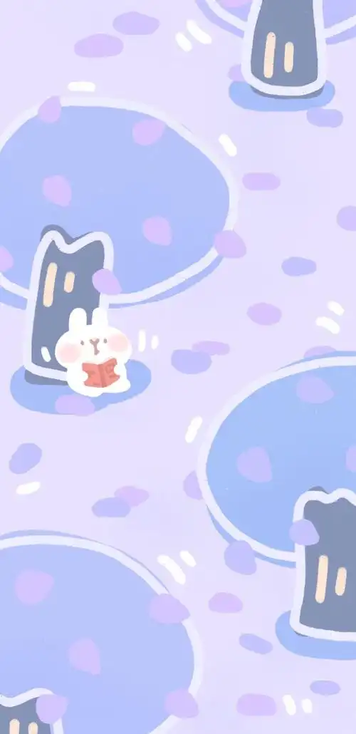 超可爱兔子壁纸wb一枚叫兔嗝儿的兔饼