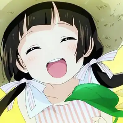 草帽女孩开心笑_可爱卡通头像图片_扣扣居