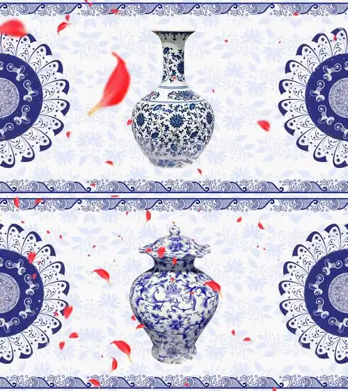 青花瓷歌曲舞台背景