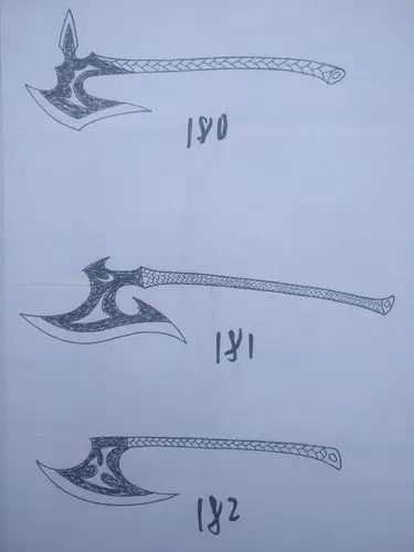 兴趣 绘画 冷兵器手绘11