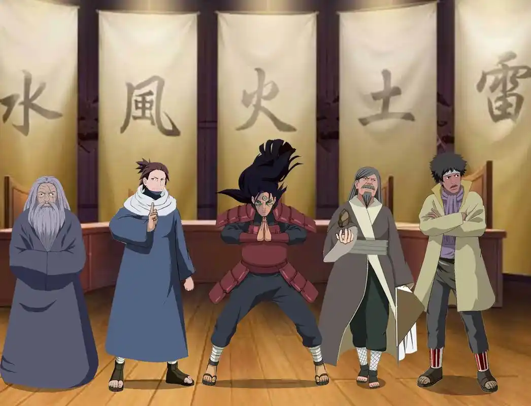 历代影们#火影忍者#五影会谈#历代五影#初代五影#火影五大国