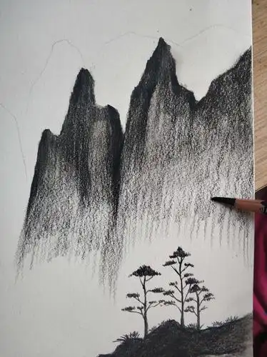 山水速写(10岁以及以上)