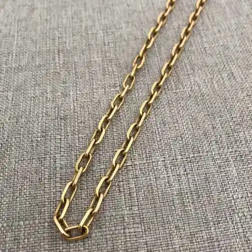 9新】卡地亚cartier小号玫瑰金斯巴达链条项链男女通用【图片 价格