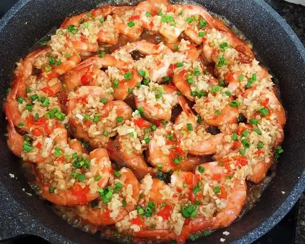 【香煎蒜蓉虾的做法步骤图,香煎蒜蓉虾怎么做好吃】tw琬_下厨房