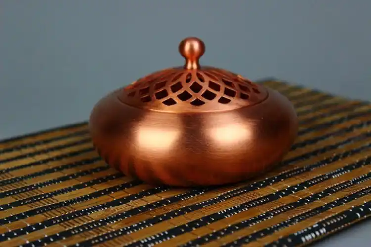 紫铜香炉仿古家用纯紫铜 供奉檀香炉大号居家供佛迷你纯铜宣德炉_不