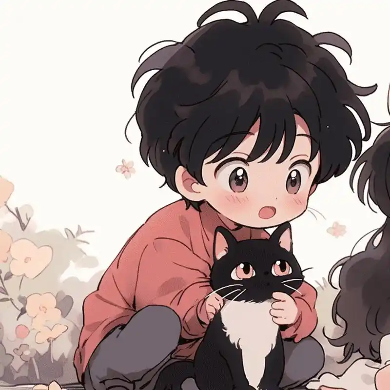 可爱猫系情头|情侣头像 今天是猫系情侣