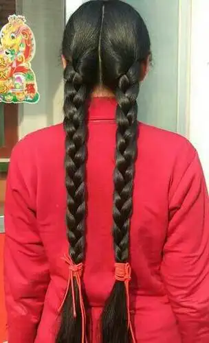 发质好吗?现在有人给我全免费护理1.90米的长发大辫.