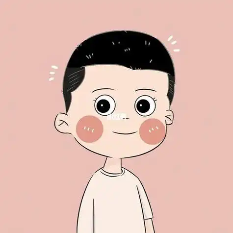 成熟寸头男生卡通头像(寸头微胖卡通男生头像) - 动漫卡通头像 - 艾伊