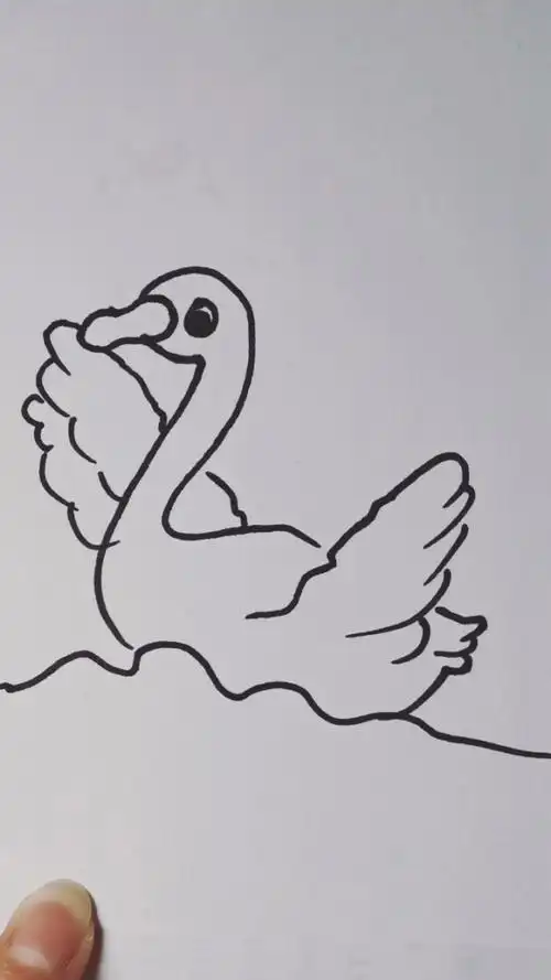 2画鹅简笔画