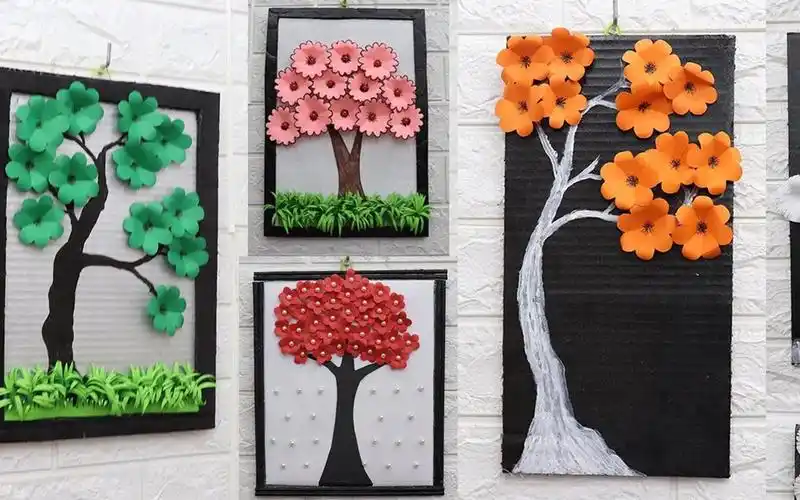 创意纸艺手工教程——用纸做装饰画教程