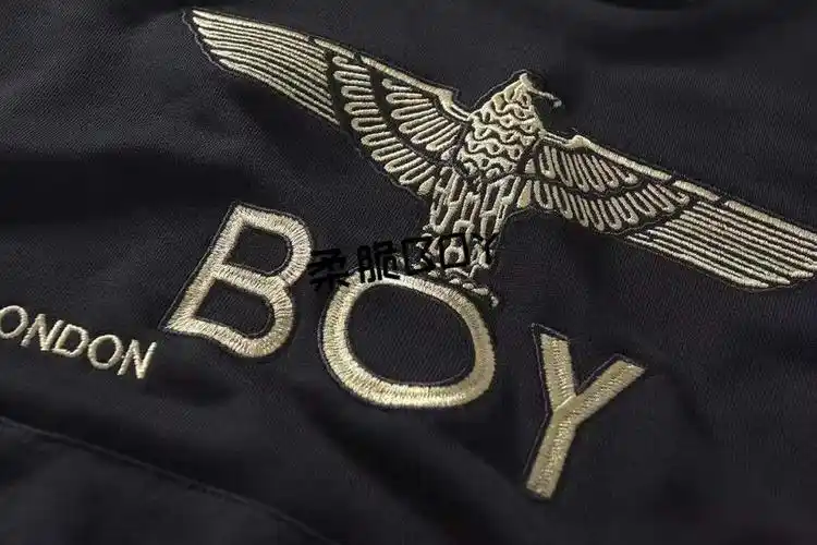 centuryboy世纪男孩boy春秋新款老鹰翅膀刺绣圆领连帽休闲男女情侣